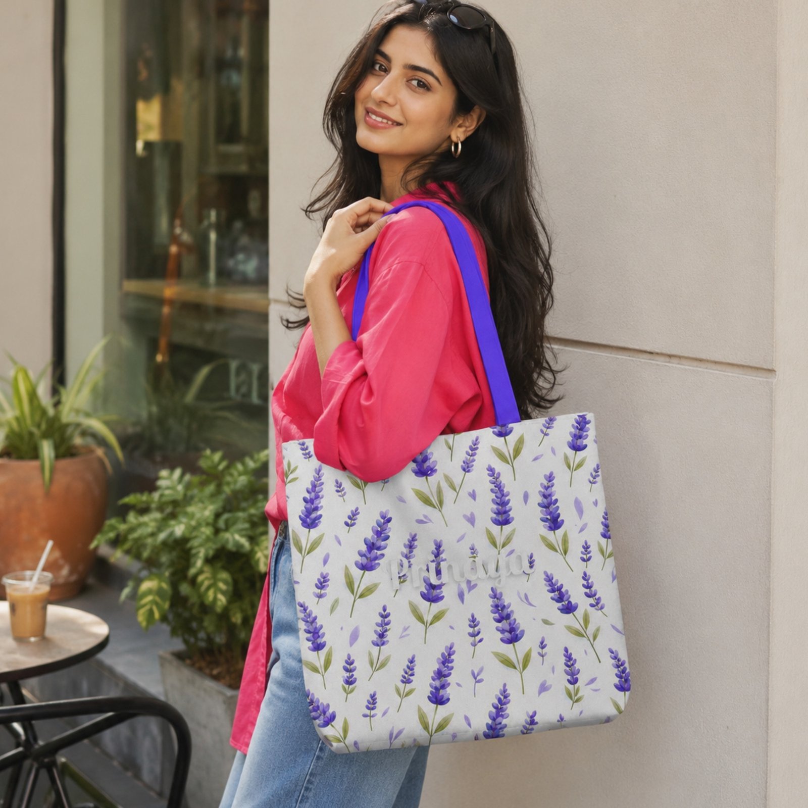 Lavender Charm Tote Bag - Image 4
