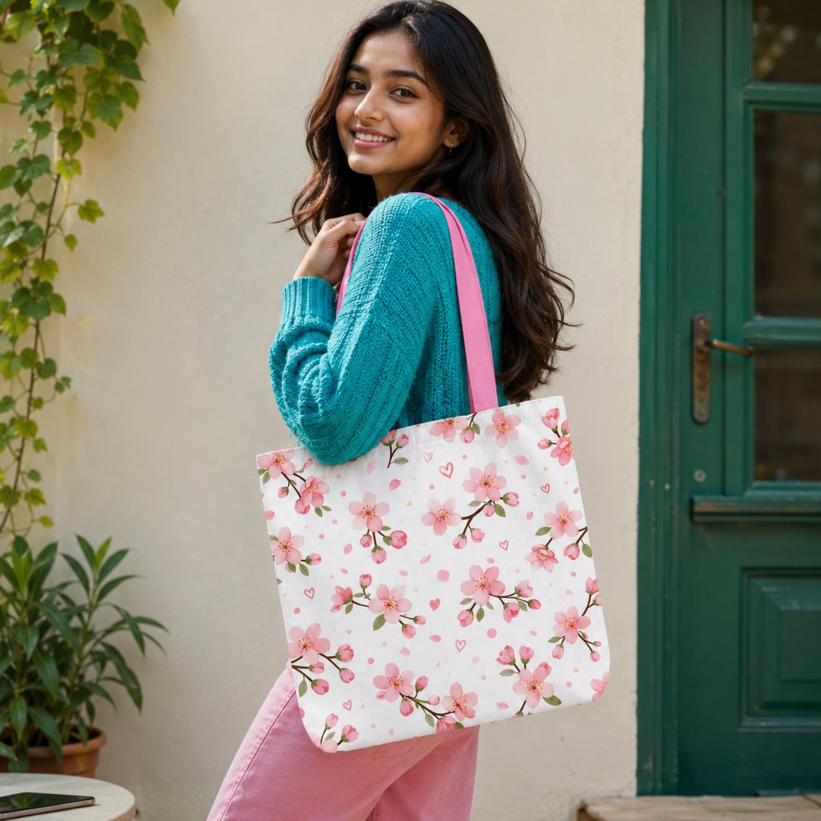Cherry Blossom Tote Bag - Image 3