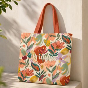 Abstract Botanical Tote Bag