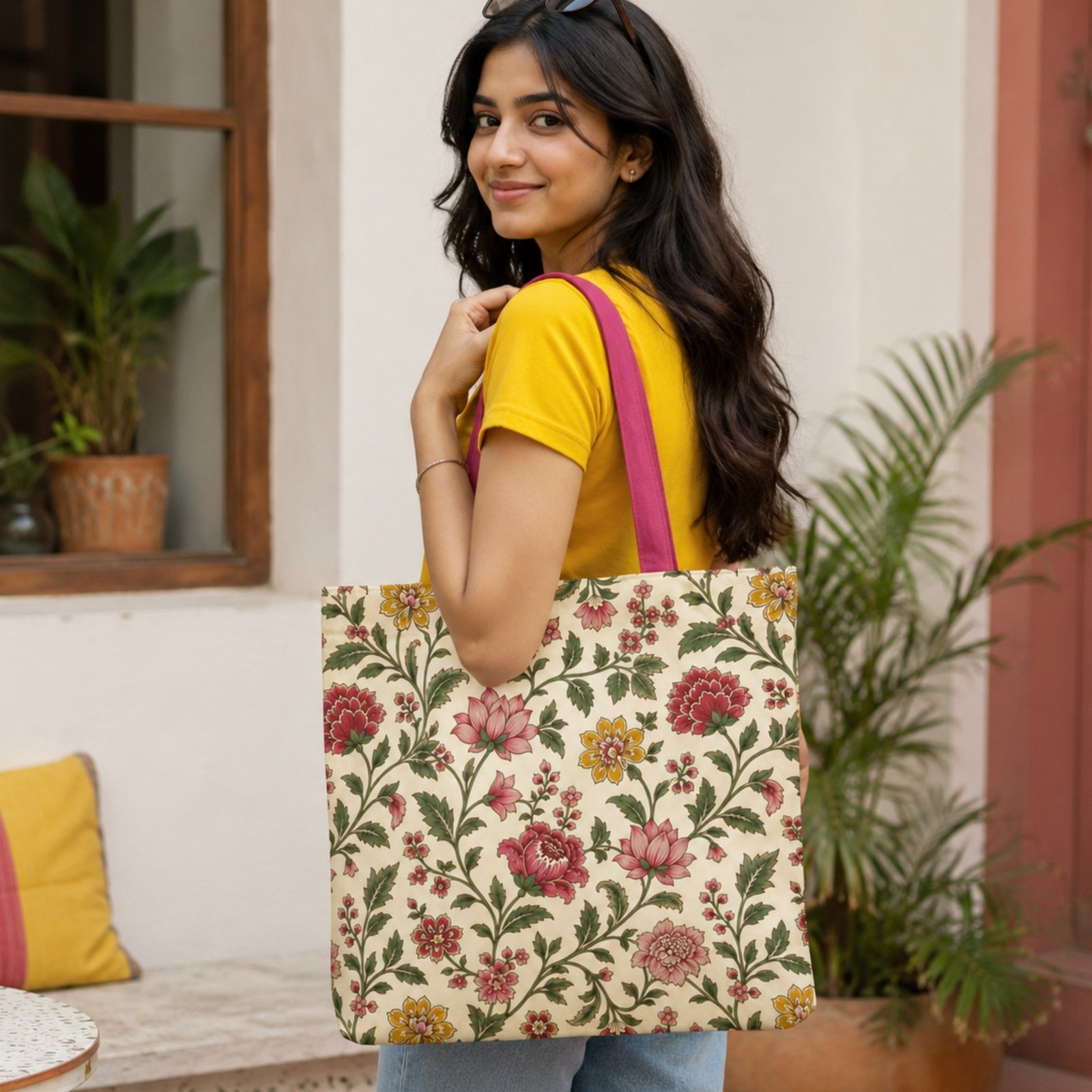 Vintage Botanical Tote Bag - Image 3