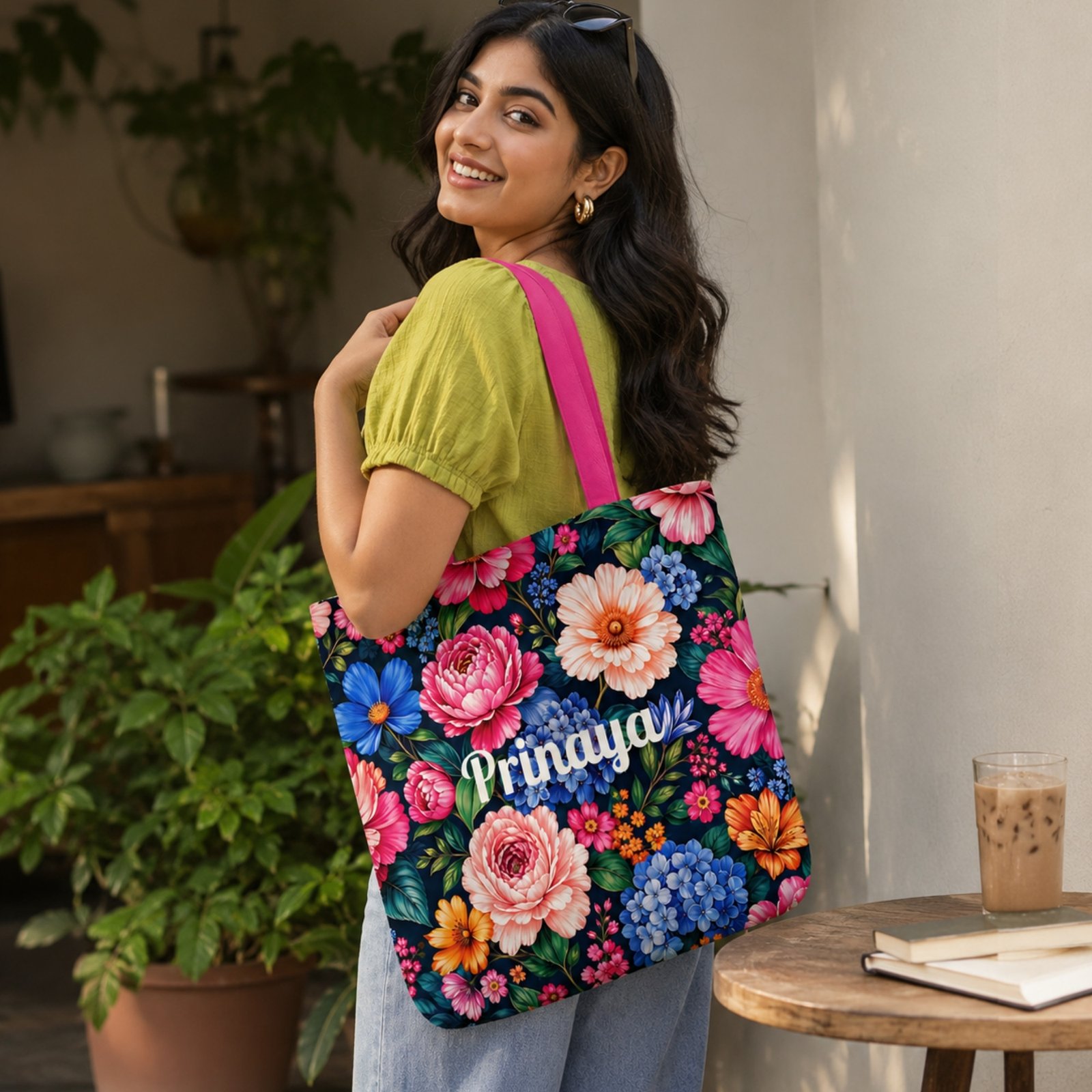 Midnight Bloom Tote Bag - Image 4