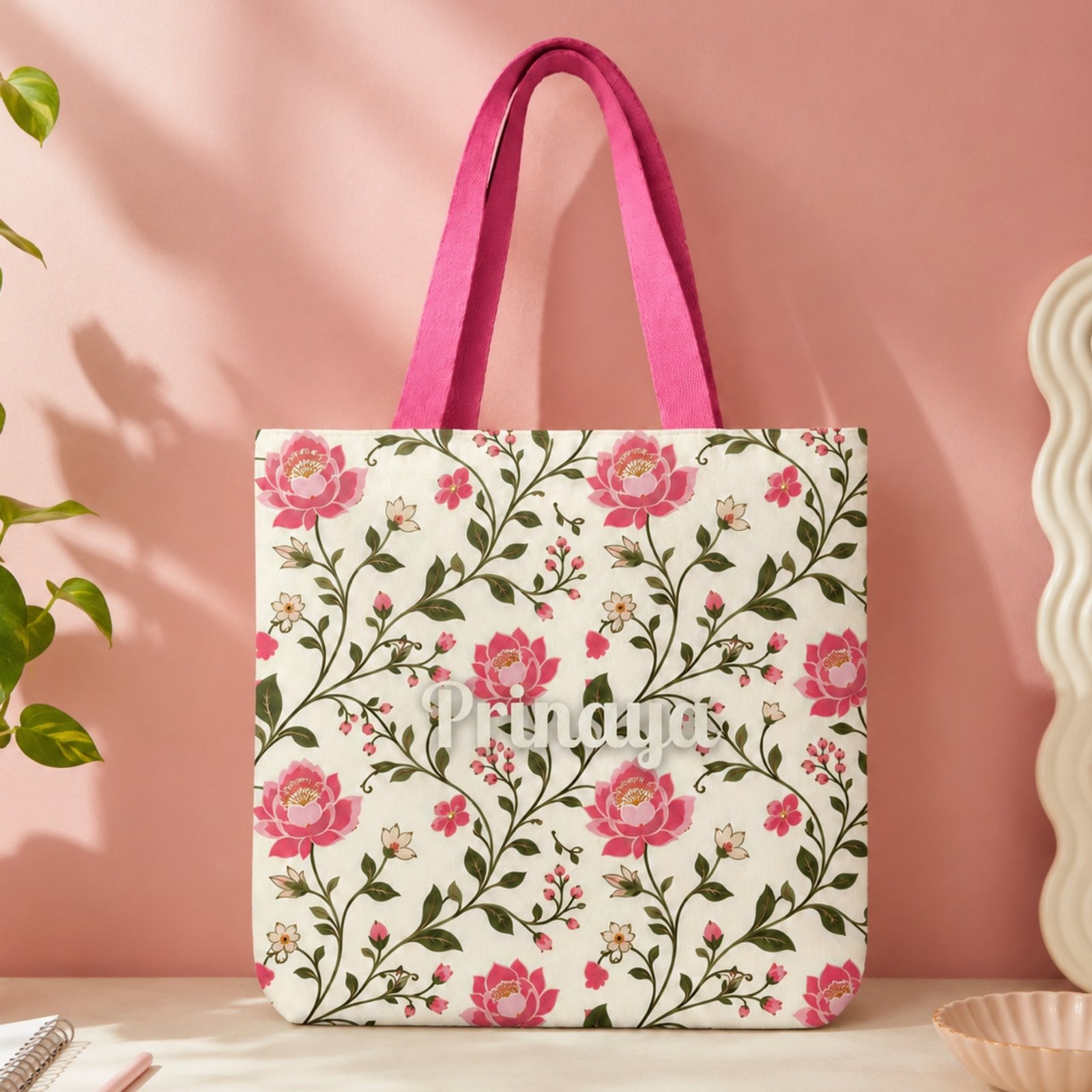 Lotus Elegance Tote Bag