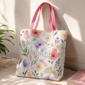 Watercolor Wildflower Tote Bag