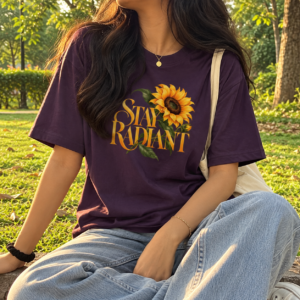 Stay Radiant Sunflower Unisex Oversized T-Shirt