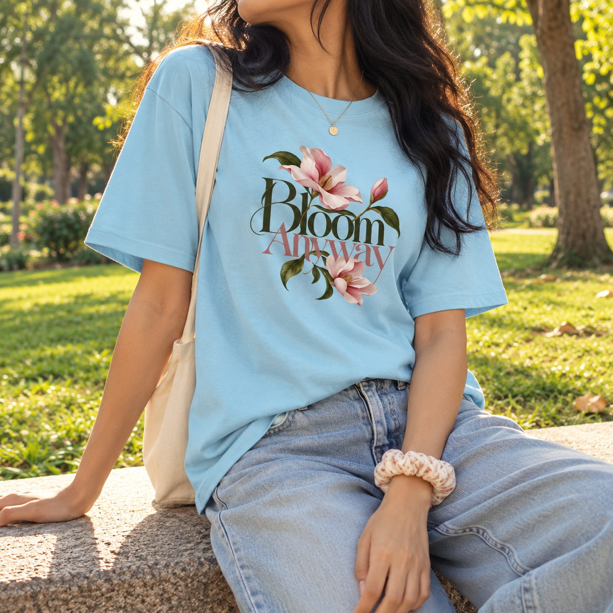 Bloom Anyway Magnolia Unisex Oversized T-Shirt - Image 5