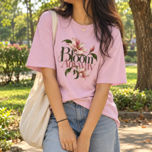 Bloom Anyway Magnolia Unisex Oversized T-Shirt