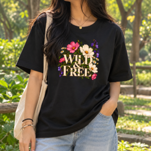 Wild & Free Wildflower Unisex Oversized T-Shirt